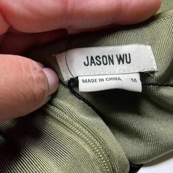 Jason Wu army green jumpsuit sz  M - Picture 5 of 9